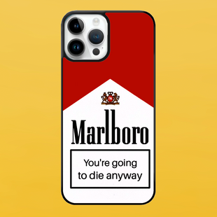 Чохол для APPLE IPHONE 15 PRO 2D пластиковий з чорними силіконовими бортиками MARLBORO 56022 фото