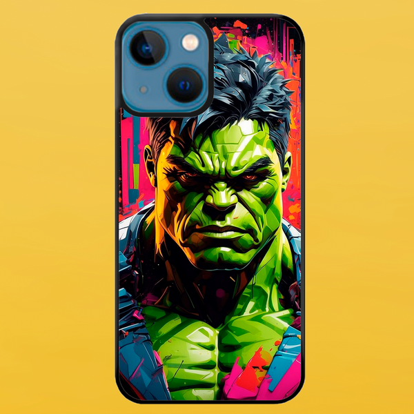 Чохол для APPLE IPHONE 13 2D пластиковий з чорними силіконовими бортиками HULK 55013 фото