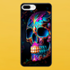 Чохол для APPLE IPHONE 7 PLUS/8 PLUS 2D пластиковий з чорними силіконовими бортиками SKULL 52702 фото