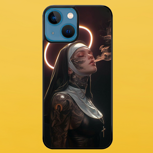 Чехол для APPLE IPHONE 13 2D пластиковый с черными силиконовыми бортиками UNHOLY 57413 фото