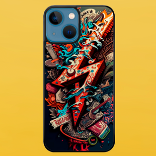 Чехол для APPLE IPHONE 15 PLUS 2D пластиковый с черными силиконовыми бортиками STYLE 55621 фото