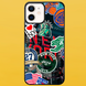 Чохол для APPLE IPHONE 12 2D пластиковий з чорними силіконовими бортиками NY 54410 фото