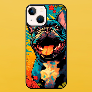 Чехол для APPLE IPHONE 15 PLUS 2D пластиковый с черными силиконовыми бортиками BULLDOG 52621 фото