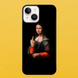 Чохол для APPLE IPHONE 14 PLUS 2D пластиковий з чорними силіконовими бортиками MONA LISA 53917 фото