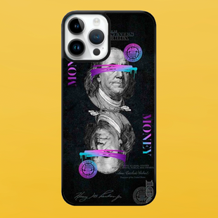 Чехол для APPLE IPHONE 15 PRO MAX 2D пластиковый с черными силиконовыми бортиками MONEY 54923 фото