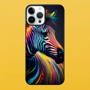 Чохол для APPLE IPHONE 15 PRO MAX 2D пластиковий з чорними силіконовими бортиками ZEBRA 51123 фото