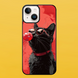 Чехол для APPLE IPHONE 15 2D пластиковый с черными силиконовыми бортиками CHEWING CAT 56820 фото