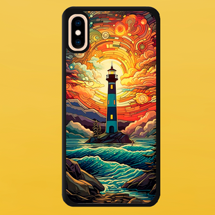 Чохол для APPLE IPHONE XS MAX 2D пластиковий з чорними силіконовими бортиками FARO 53004 фото