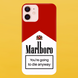 Чохол для APPLE IPHONE 12 силіконовий прозорий MARLBORO 56010 фото