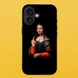 Чехол для APPLE IPHONE 16 2D пластиковый с черными силиконовыми бортиками MONA LISA 53928 фото