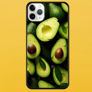 Чехол для APPLE IPHONE 11 PRO 2D пластиковый с черными силиконовыми бортиками AVOCADO 58007 фото