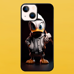 Чехол для APPLE IPHONE 13 MINI 2D пластиковый с черными силиконовыми бортиками ANATRA 55312 фото