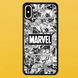 Чохол для APPLE IPHONE XS MAX 2D пластиковий з чорними силіконовими бортиками MARVEL 52104 фото
