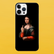 Чохол для APPLE IPHONE 14 PRO 2D пластиковий з чорними силіконовими бортиками MONA LISA 53918 фото