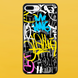Чохол для APPLE IPHONE 7 PLUS/8 PLUS 2D пластиковий з чорними силіконовими бортиками GRAFFITI 54302 фото