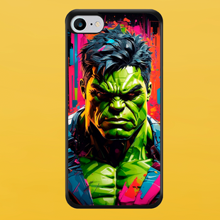 Чехол для APPLE IPHONE 7/8/SE 2020 2D пластиковый с черными силиконовыми бортиками HULK 55001 фото