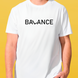 Футболка белая мужская BALANCE 3079 фото 1