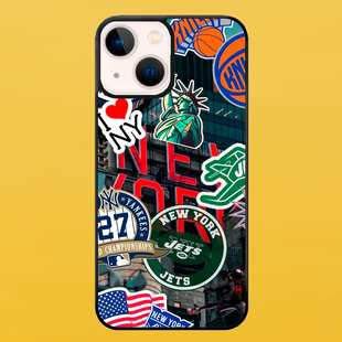 Чохол для APPLE IPHONE 13 MINI 2D пластиковий з чорними силіконовими бортиками NY 54412 фото