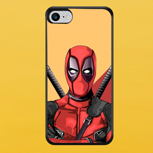 Чохол для APPLE IPHONE 7/8/SE 2020 2D пластиковий з чорними силіконовими бортиками DEADPOOL 53401 фото