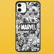 Чохол для APPLE IPHONE 11 2D пластиковий з чорними силіконовими бортиками MARVEL 52106 фото
