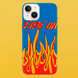 Чохол для APPLE IPHONE 14 силіконовий прозорий FIRE ON 51716 фото