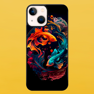 Чехол для APPLE IPHONE 15 PLUS 2D пластиковый с черными силиконовыми бортиками PESCARE 52821 фото