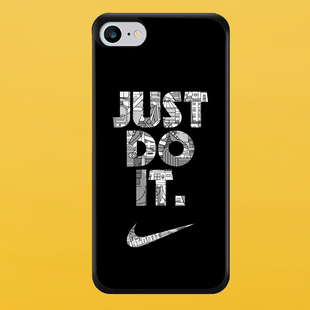 Чохол для APPLE IPHONE 7/8/SE 2020 2D пластиковий з чорними силіконовими бортиками JUST DO IT 54101 фото