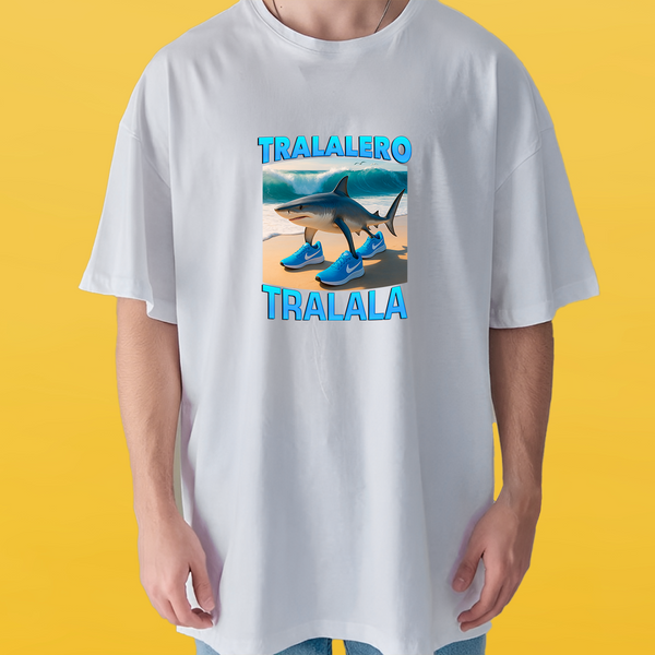 Футболка белая оверсайз унисекс TRALALELO TRALALA 302117 фото