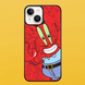 Чохол для APPLE IPHONE 14 PLUS 2D пластиковий з чорними силіконовими бортиками Mr Krabs 52317 фото