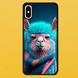 Чехол для APPLE IPHONE X/XS 2D пластиковый с черными силиконовыми бортиками LAMA 51203 фото