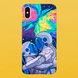 Чехол для APPLE IPHONE X/XS силиконовый прозрачный SPACE 5603 фото