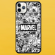 Чехол для APPLE IPHONE 11 PRO MAX 2D пластиковый с черными силиконовыми бортиками MARVEL 52108 фото