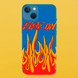 Чехол для APPLE IPHONE 13 силиконовый прозрачный FIRE ON 51713 фото