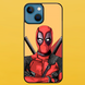 Чохол для APPLE IPHONE 15 2D пластиковий з чорними силіконовими бортиками DEADPOOL 53420 фото