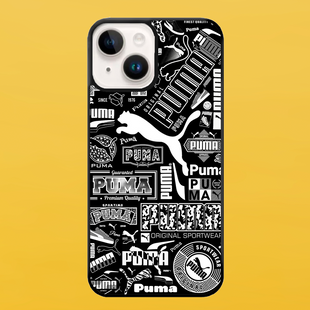 Чохол для APPLE IPHONE 14 PLUS 2D пластиковий з чорними силіконовими бортиками PUMA 54817 фото