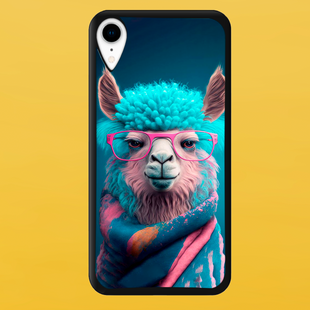 Чехол для APPLE IPHONE XR 2D пластиковый с черными силиконовыми бортиками LAMA 51205 фото