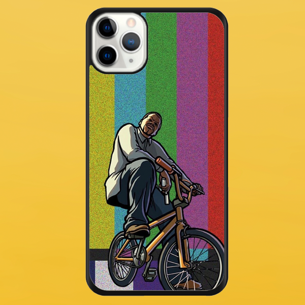 Чехол для APPLE IPHONE 11 PRO MAX 2D пластиковый с черными силиконовыми бортиками SAN ANDREAS 51908 фото