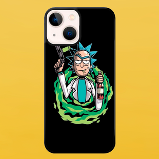 Чохол для APPLE IPHONE 13 MINI 2D пластиковий з чорними силіконовими бортиками RICK 52512 фото