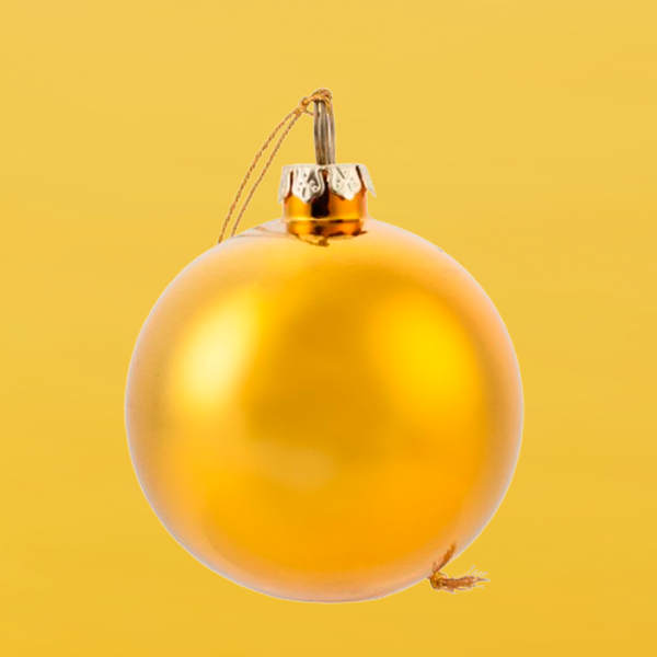 Ялинкова іграшка жовта (6 см) Christmas Spices 11004 фото