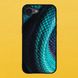 Чохол для APPLE IPHONE 16e 2D пластиковий з чорними силіконовими бортиками SNAKE SKIN 51527 фото