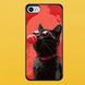 Чехол для APPLE IPHONE 7/8/SE 2020 2D пластиковый с черными силиконовыми бортиками CHEWING CAT 56801 фото