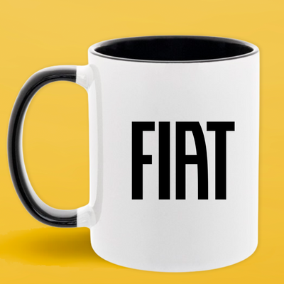 Чашка чорна серединка та ручка (330 мл) Fiat/Фіат 1080 фото
