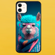 Чохол для APPLE IPHONE 11 2D пластиковий з чорними силіконовими бортиками LAMA 51206 фото