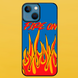 Чехол для APPLE IPHONE 15 2D пластиковый с черными силиконовыми бортиками FIRE ON 51720 фото