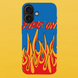 Чохол для APPLE IPHONE 16 PLUS силіконовий прозорий FIRE ON 51726 фото