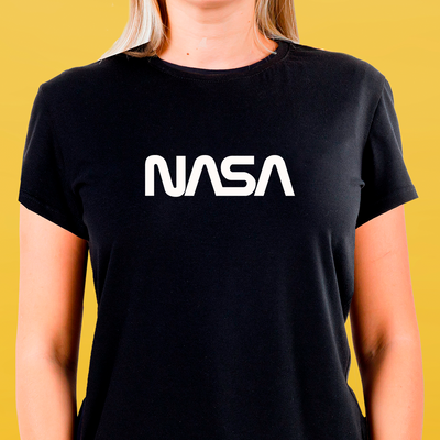 Футболка чорна жіноча NASA 3086 фото