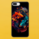 Чохол для APPLE IPHONE 7 PLUS/8 PLUS 2D пластиковий з чорними силіконовими бортиками RICK 52802 фото