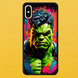 Чехол для APPLE IPHONE X/XS 2D пластиковый с черными силиконовыми бортиками HULK 55003 фото