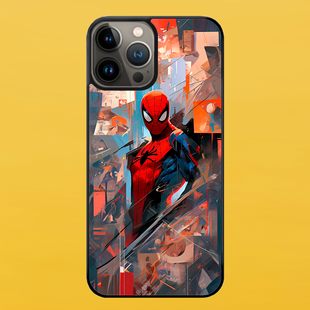Чехол для APPLE IPHONE 13 PRO 2D пластиковый с черными силиконовыми бортиками SPIDER-MAN 53614 фото