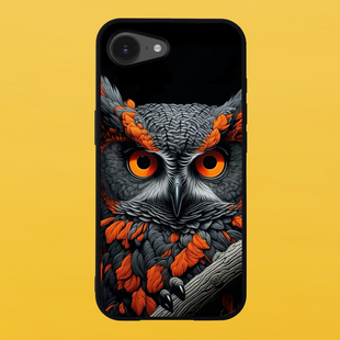 Чехол для APPLE IPHONE 16e 2D пластиковый с черными силиконовыми бортиками OWL 55527 фото